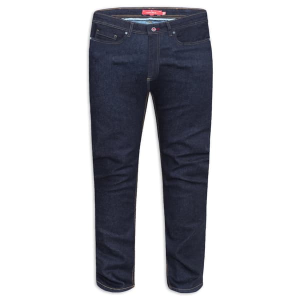 Duke Mens D555 Cedric Stretch Tapered Kingsize Jeans Indigo 50S