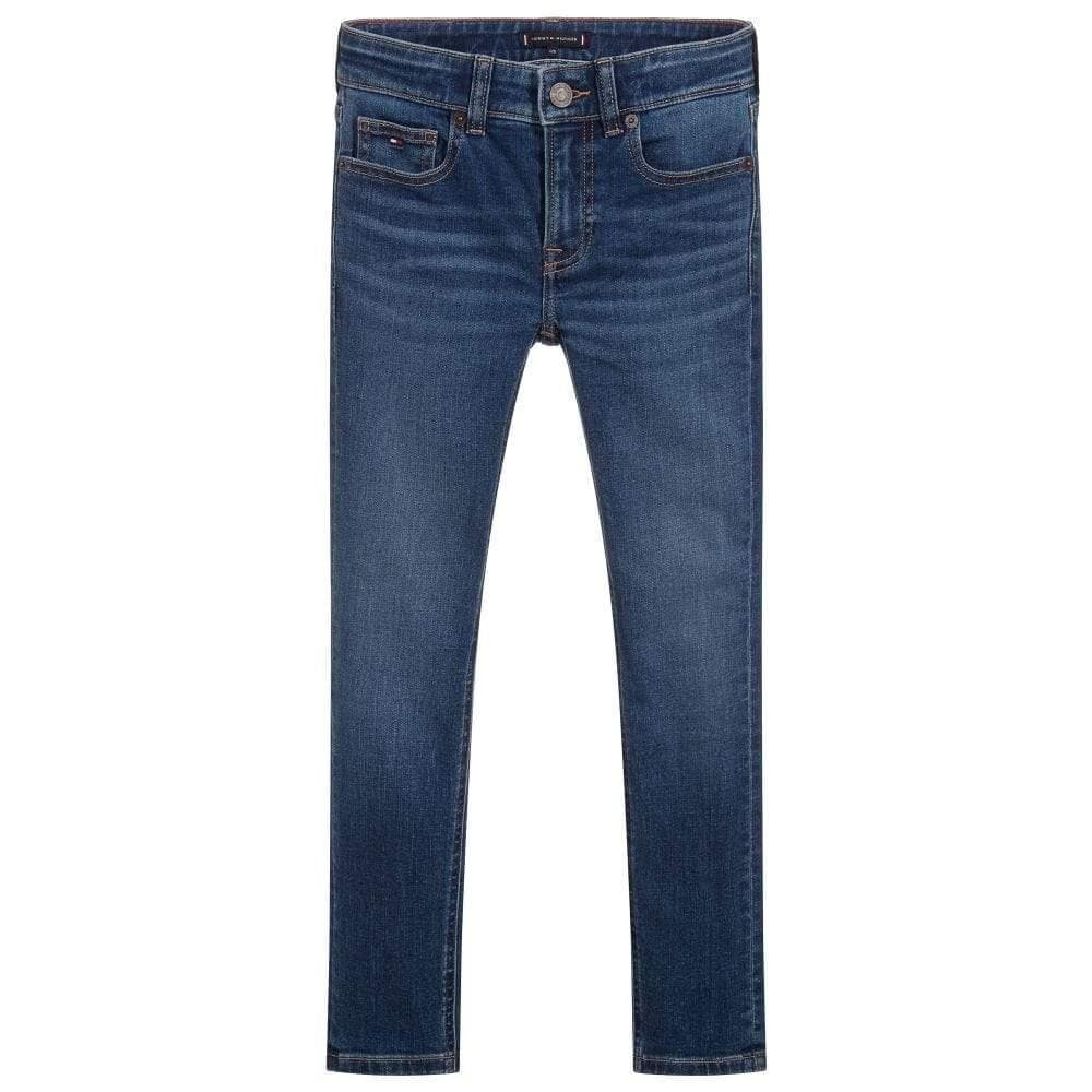 Tommy Hilfiger - BOYS SCANTON SLIM FIT Bukse - Blue Denim