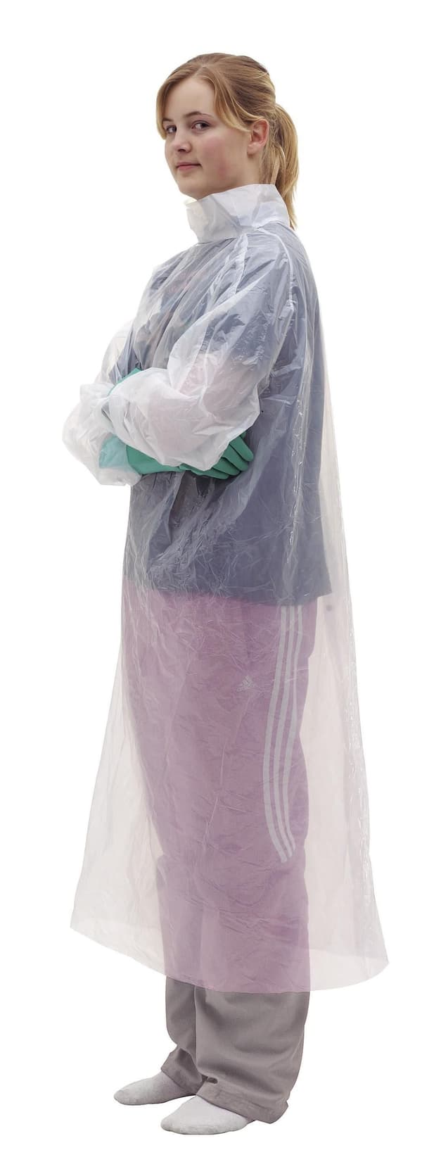 Skyddsrock av polyeten vit 12st