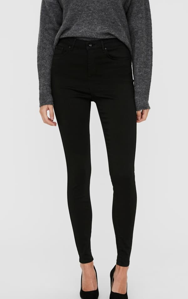 Vero Moda - vmSophia HR Skinny Jeans BA037 Stay Black