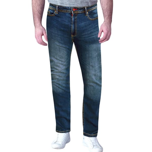 Duke Mens D555 Ambrose Stretch Tapered Slim Jeans