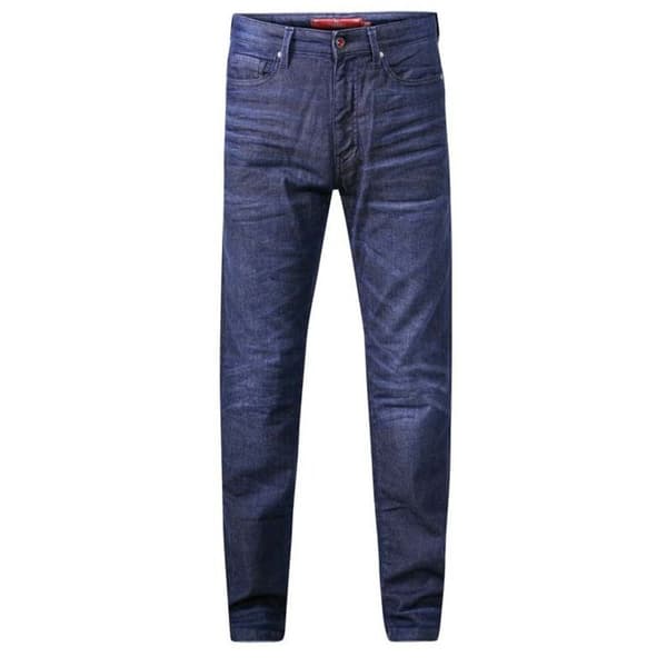 Duke Mens D555 Impala Denim 1959 Stretch Kingsize Jeans Dark Blue 32L
