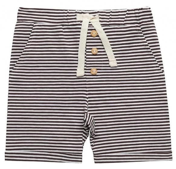 shorts Stripe junior bomull brun storlek 92