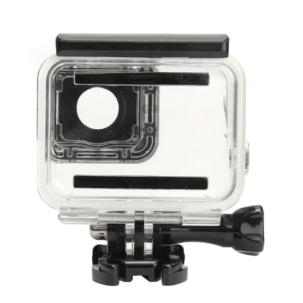 Suojakotelon kotelon kuoren puoli avattu Gopro Hero 5 mustalle kameralle