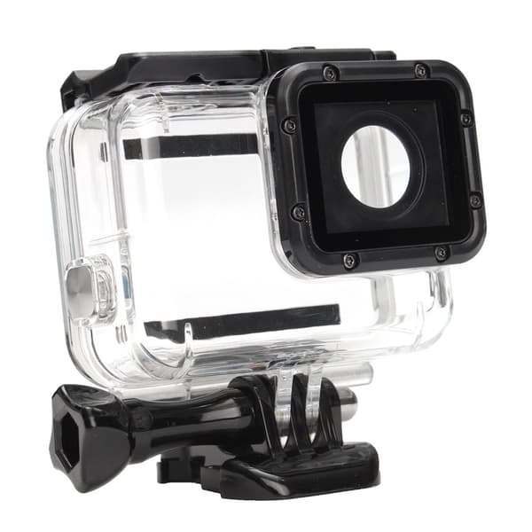 Suojakotelon kotelon kuoren puoli avattu Gopro Hero 5 mustalle kameralle
