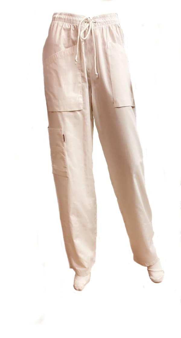 Personalebukser, hvide, Staff trousers, white