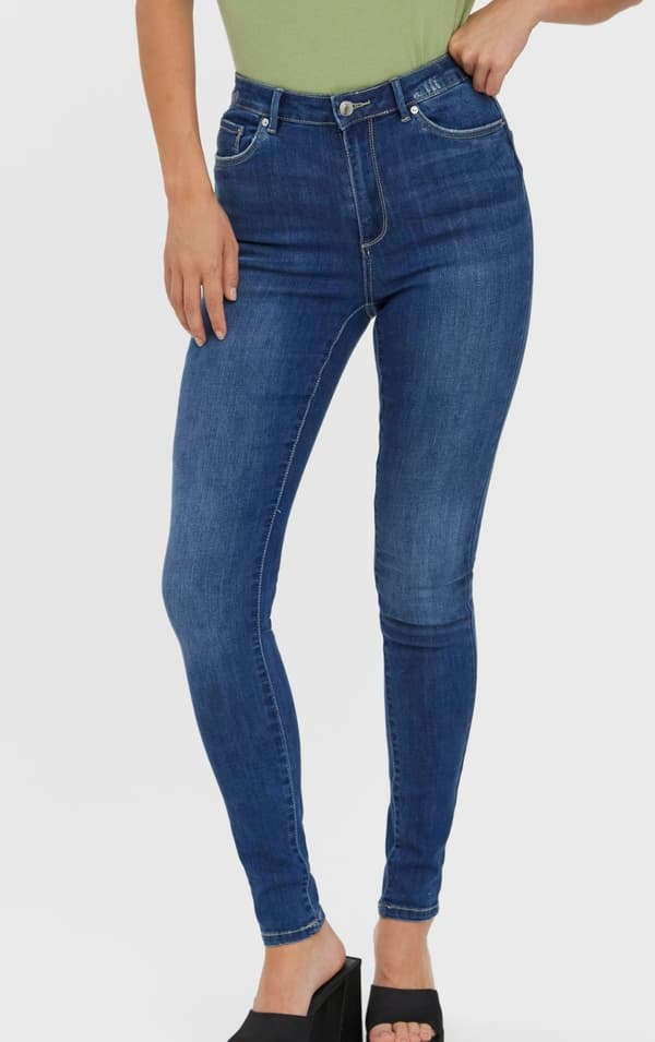 Vero Moda - vmSophia HR Skinny Jeans GU3139 Mellanblå XS/32