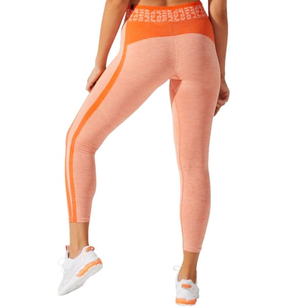 Asics W Cropped Logo Seamless Tight 2032B789-800, Kvinde, Leggings, Orange