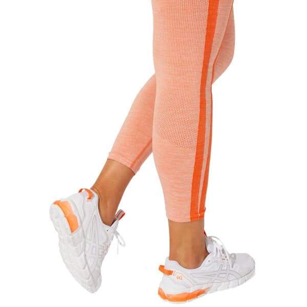 Asics W Cropped Logo Seamless Tight 2032B789-800, Kvinde, Leggings, Orange