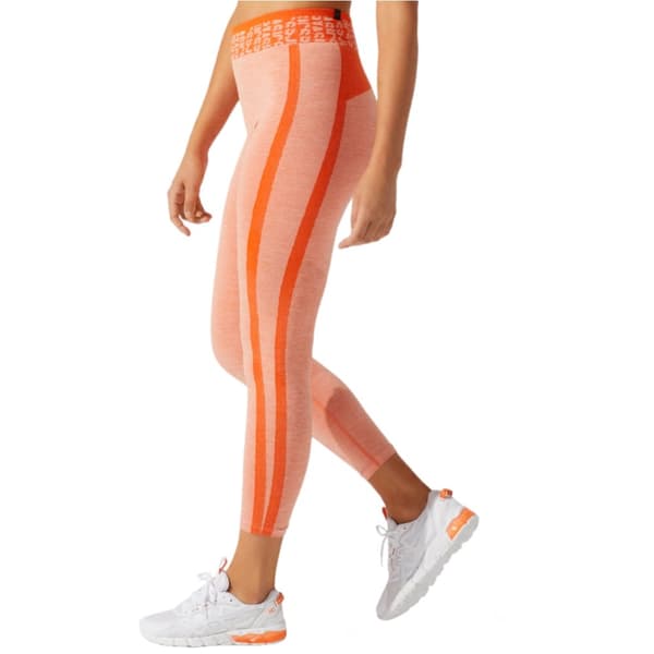 Asics W Cropped Logo Seamless Tight 2032B789-800, Kvinde, Leggings, Orange
