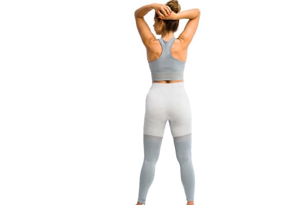 GymHero Leggins Stripes GRAPHITE, Kvinde, Leggings, Grå