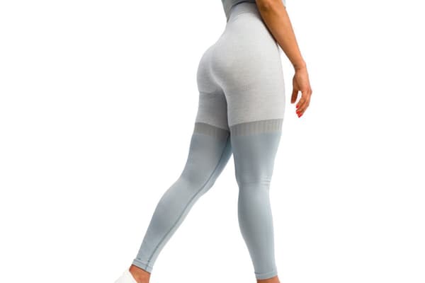 GymHero Leggins Stripes GRAPHITE, Kvinde, Leggings, Grå