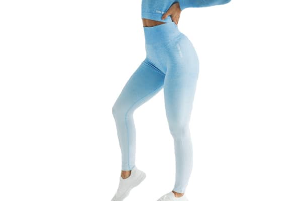 GymHero Leggins Ombre LEG-BABYBLUE, Kvinna,  Leggings, Blå
