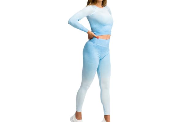GymHero Leggins Ombre LEG-BABYBLUE, Kvinna,  Leggings, Blå Blue M