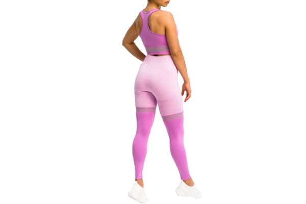 GymHero Leggins Stripes MAUVE, Kvinna,  Leggings, Lila
