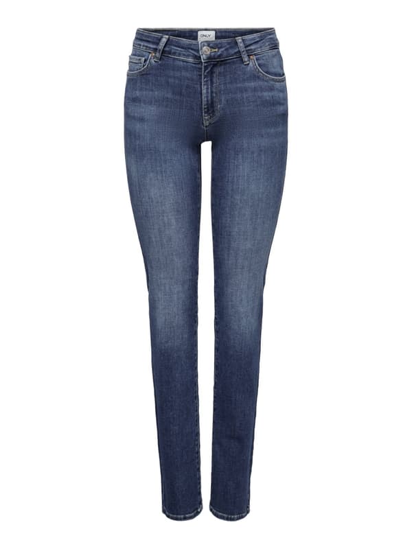 Only - onlAlicia Reg Strt Dnm DOT879 Mellanblå 26/30