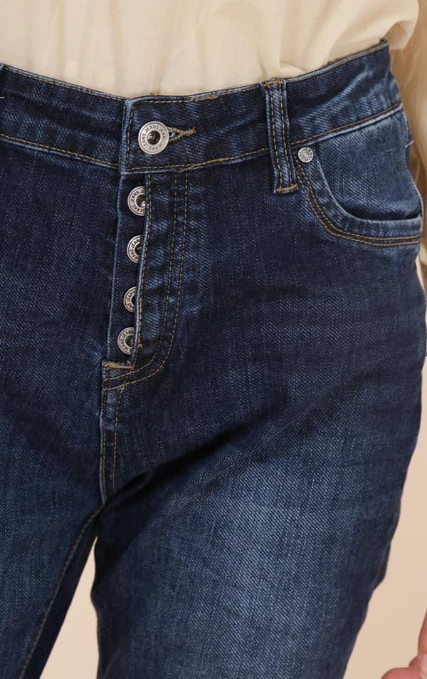 Chic - Jeans 3180 Halvdolda knappar