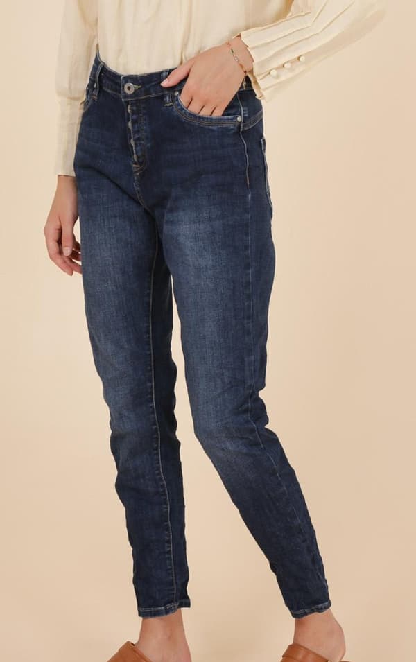 Chic - Jeans 3180 Halvdolda knappar