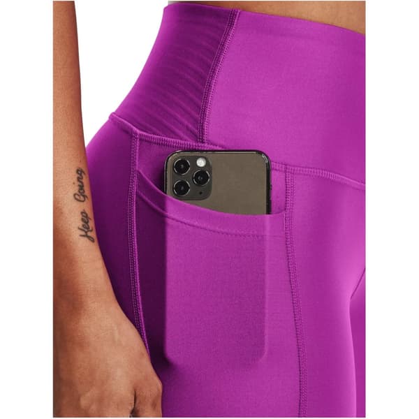 Under Armour HeatGear No-Slip Waistband Leggings 1365336-577, Kvinde, Leggings, Lilla