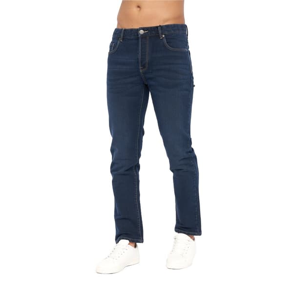 Crosshatch Mens Lampoons Slim Jeans Dark Wash 32S