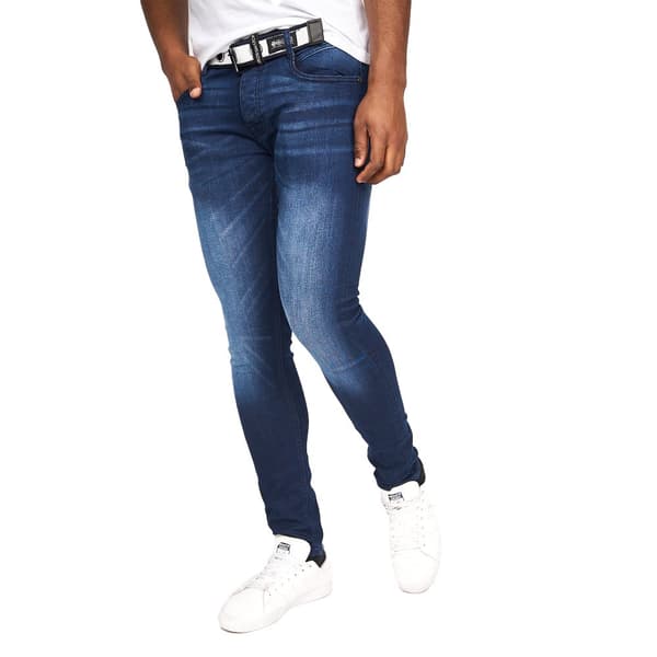 Crosshatch Mens Barbeck Slim Jeans Dark Wash 36R