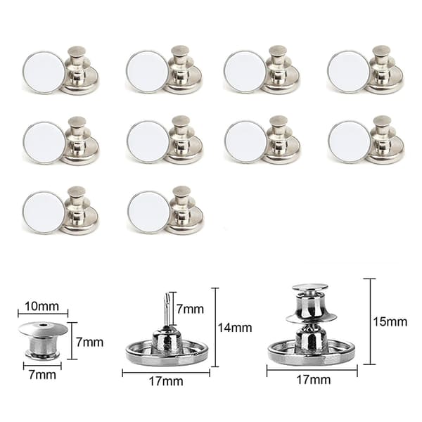 Sy-fria byxknappar 10-pack