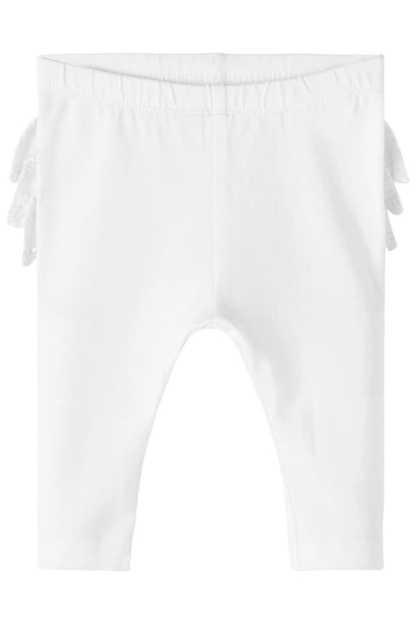 Name it Baby Leggings med Spets, Vit, Storlek 68