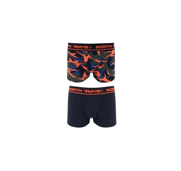 Boxers North Ways Narcis 1709 navy naamiointi/oranssi, koko M