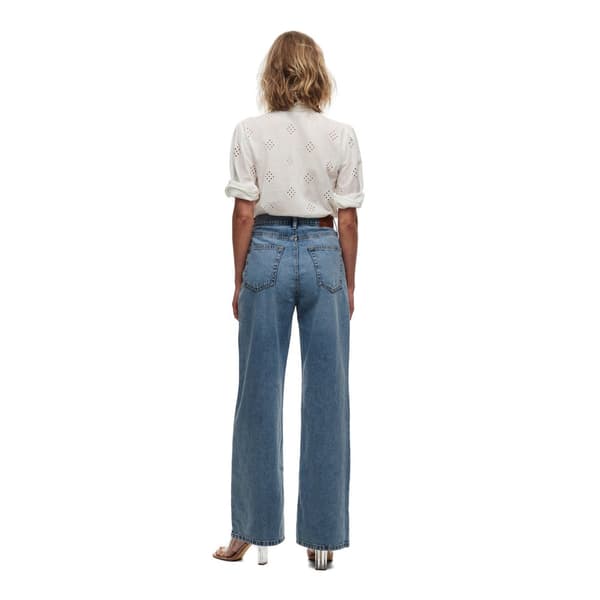 Only Jeans Med Hög Midja Hope Ex Wide Blå 32 / 32 Kvinna