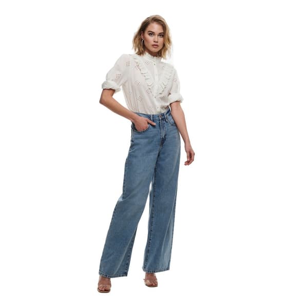Only Jeans Med Hög Midja Hope Ex Wide Blå 32 / 32 Kvinna