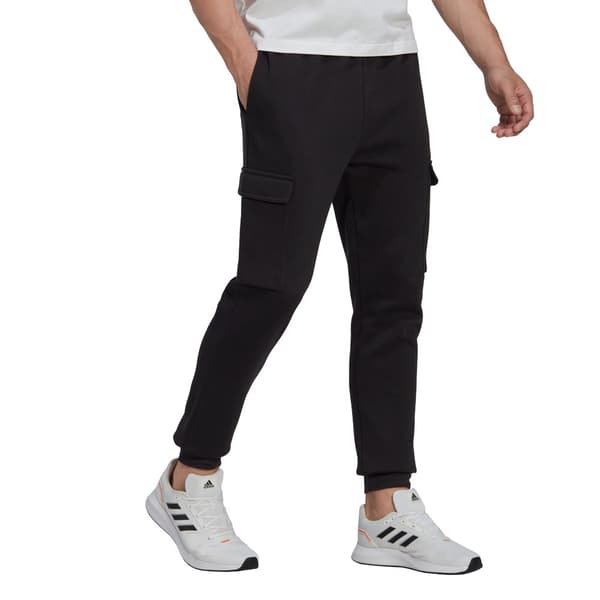 Adidas Byxor Essentials Regular Tapered Cargo Joggers Svart M / Regular Man