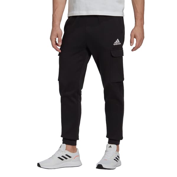 Adidas Byxor Essentials Regular Tapered Cargo Joggers Svart M / Regular Man