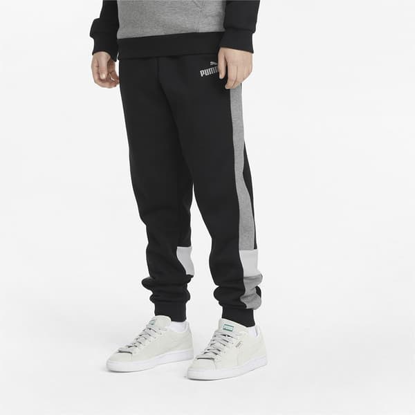 Puma Byxor Essentials+ Colorblock Fl Cl Svart 7-8 Years