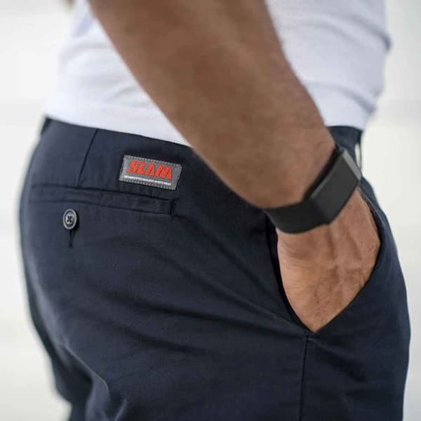 Slam Chino Bukser Deck Cott Blå XL Mand