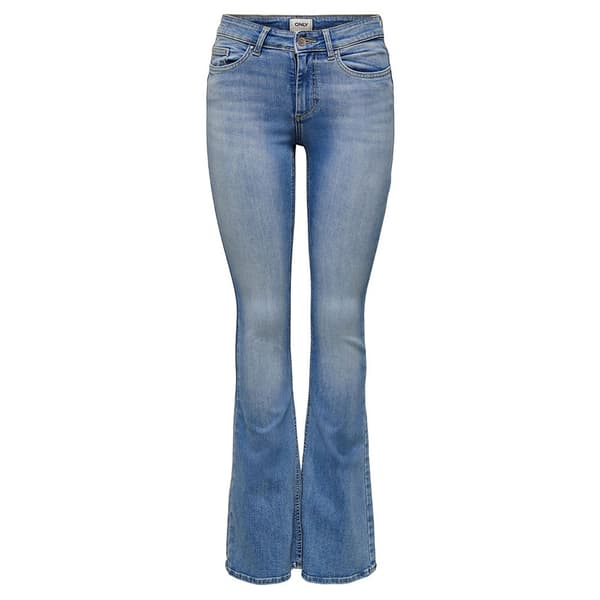Only Jeans Med Mid Midja Blush Flared Tai467 Blå S / 30 Kvinna
