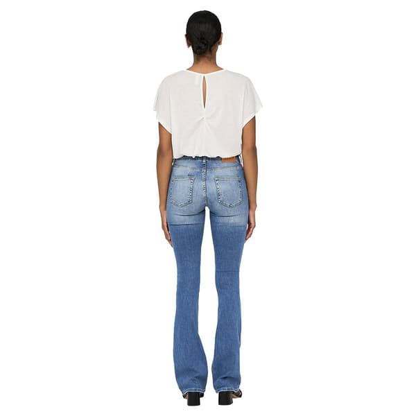 Only Jeans Med Mid Midja Blush Flared Tai467 Blå S / 30 Kvinna