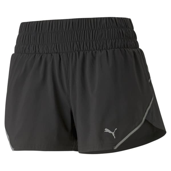Puma Shorts Run Woven 3´´ Svart S Kvinna