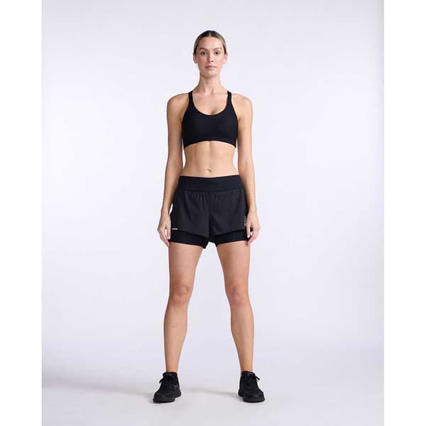 2xu Shorts Aero 2in1 4´´ Svart M Kvinna