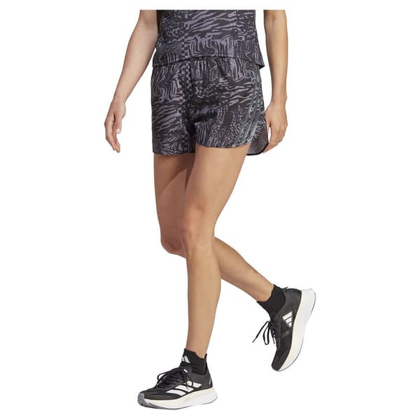 Adidas Shorts 3 Stripes Aop 3´´ Svart S Kvinna