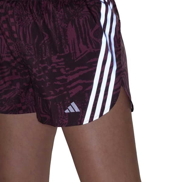 Adidas Shorts 3 Stripes Aop 3´´ Lila XS Kvinna
