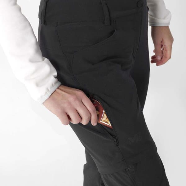 Millet Byxor Trekker Stretch Zipoff Iii Svart 42 Kvinna