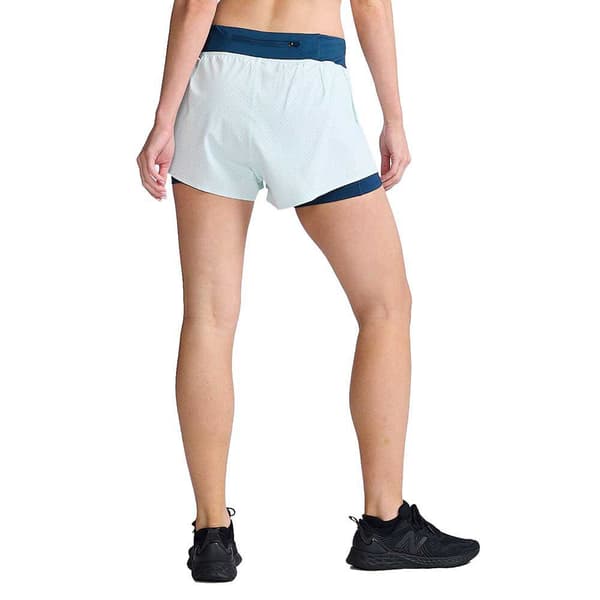 2xu Shortsit Aero 2in1 4´´ Sininen M Nainen