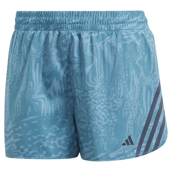 Adidas Shorts 3 Stripes Aop 3´´ Blå M Kvinna