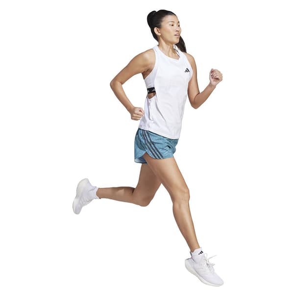 Adidas Shorts 3 Stripes Aop 3´´ Blå M Kvinna