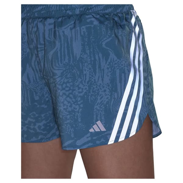Adidas Shorts 3 Stripes Aop 3´´ Blå M Kvinna