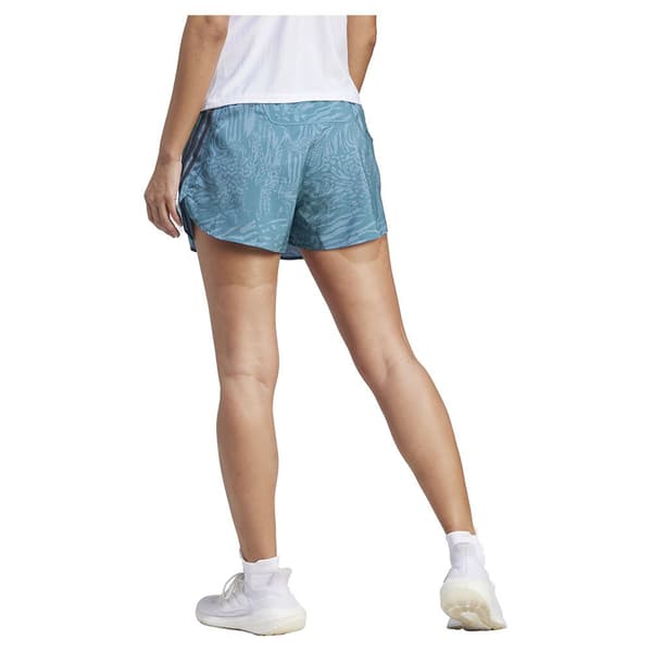 Adidas Shorts 3 Stripes Aop 3´´ Blå M Kvinna