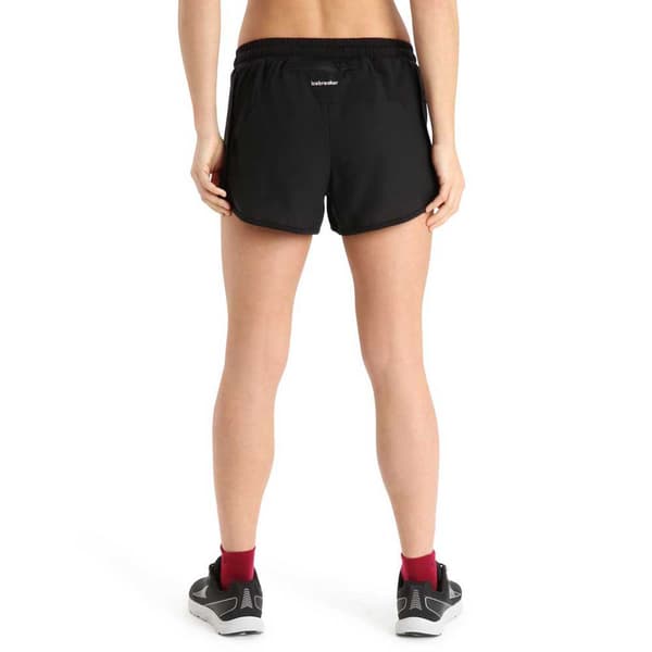Icebreaker Shorts Zone Knit Sort S Kvinde