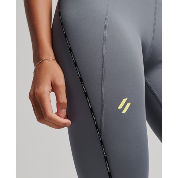 Superdry Leggings Train Branded Elastic Grå 2XS Kvinde