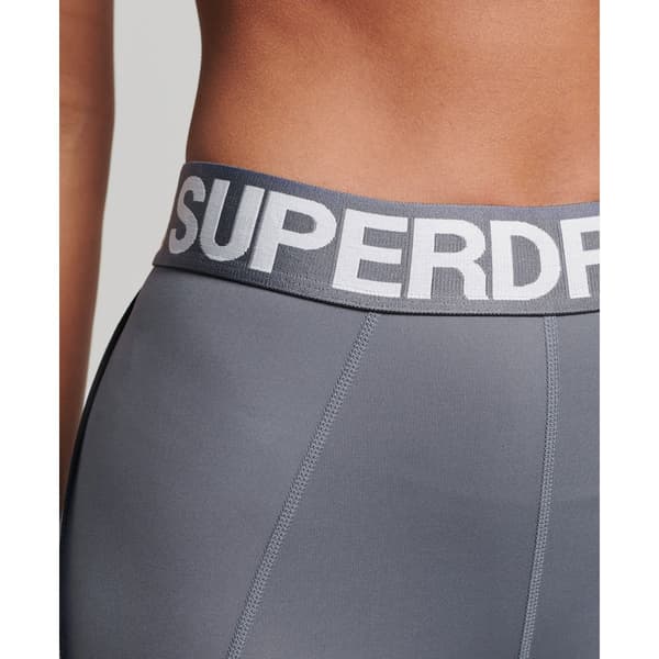 Superdry Leggings Train Branded Elastic Grå 2XS Kvinde