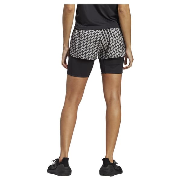 Adidas Shorts Marimekko 2 In 1 Brun,Svart XS Kvinna